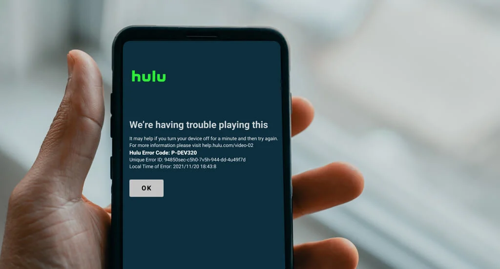 Steps to Rectify Hulu Error Code P-Dev320