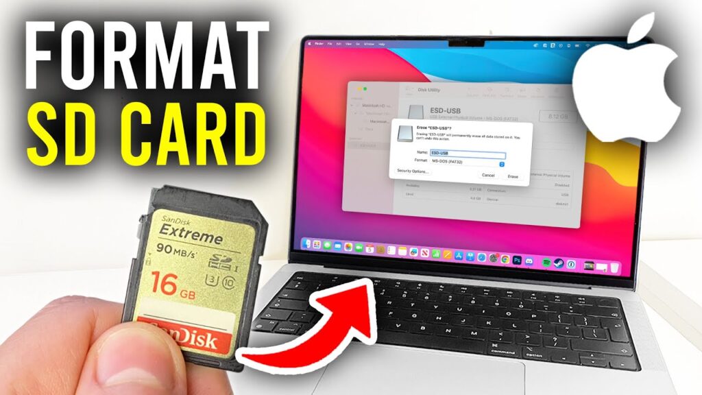 How to format SD Card in Mac