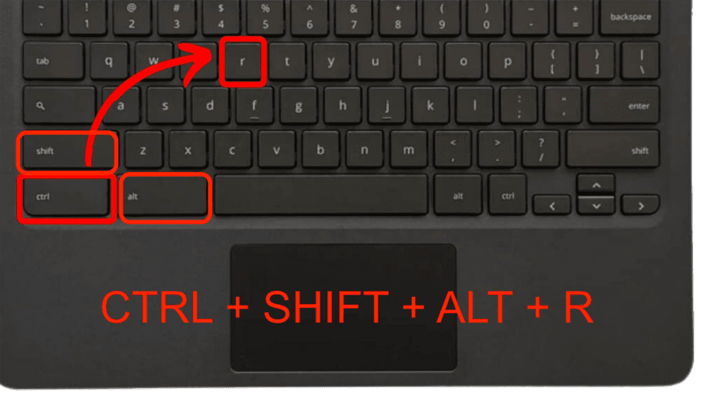 You can Reset your Chromebook by the help of Shortcut Keys