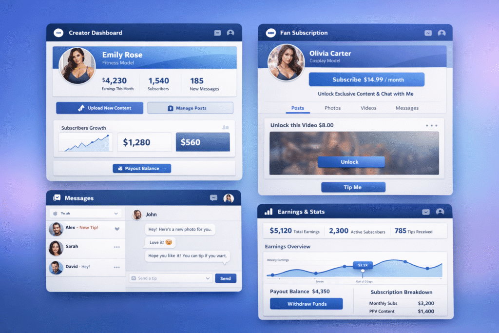 OnlyFans-Like Website Development