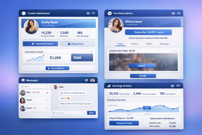 OnlyFans-Like Website Development