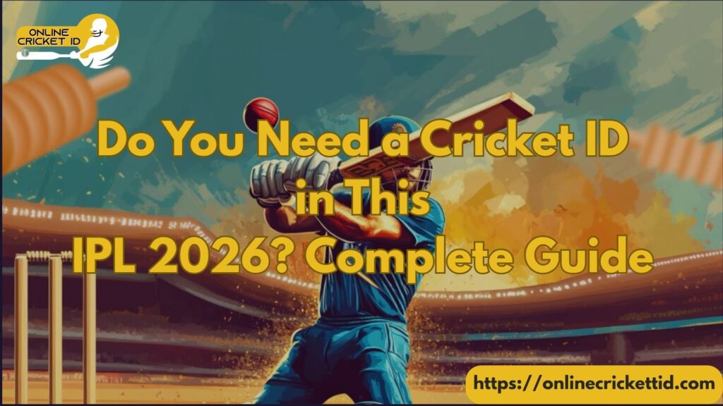 Do You Need a Cricket ID in This IPL 2026? Complete Guide 1 Do You Need a Cricket ID in This IPL 2026 Complete Guide